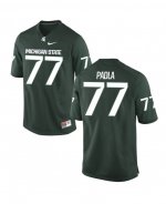 Men's Nick Padla Michigan State Spartans #77 Nike NCAA Green Authentic College Stitched Football Jersey UR50D85XC